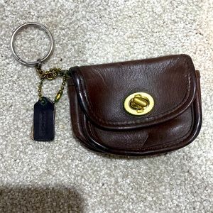 Coach - vintage key ring mini wallet/holder